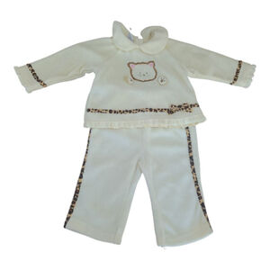 Baby Q Cream Leopard Baby Outfit 6-9M